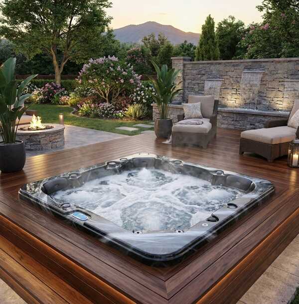 ג'קוזי לחצר ל5 אנשים